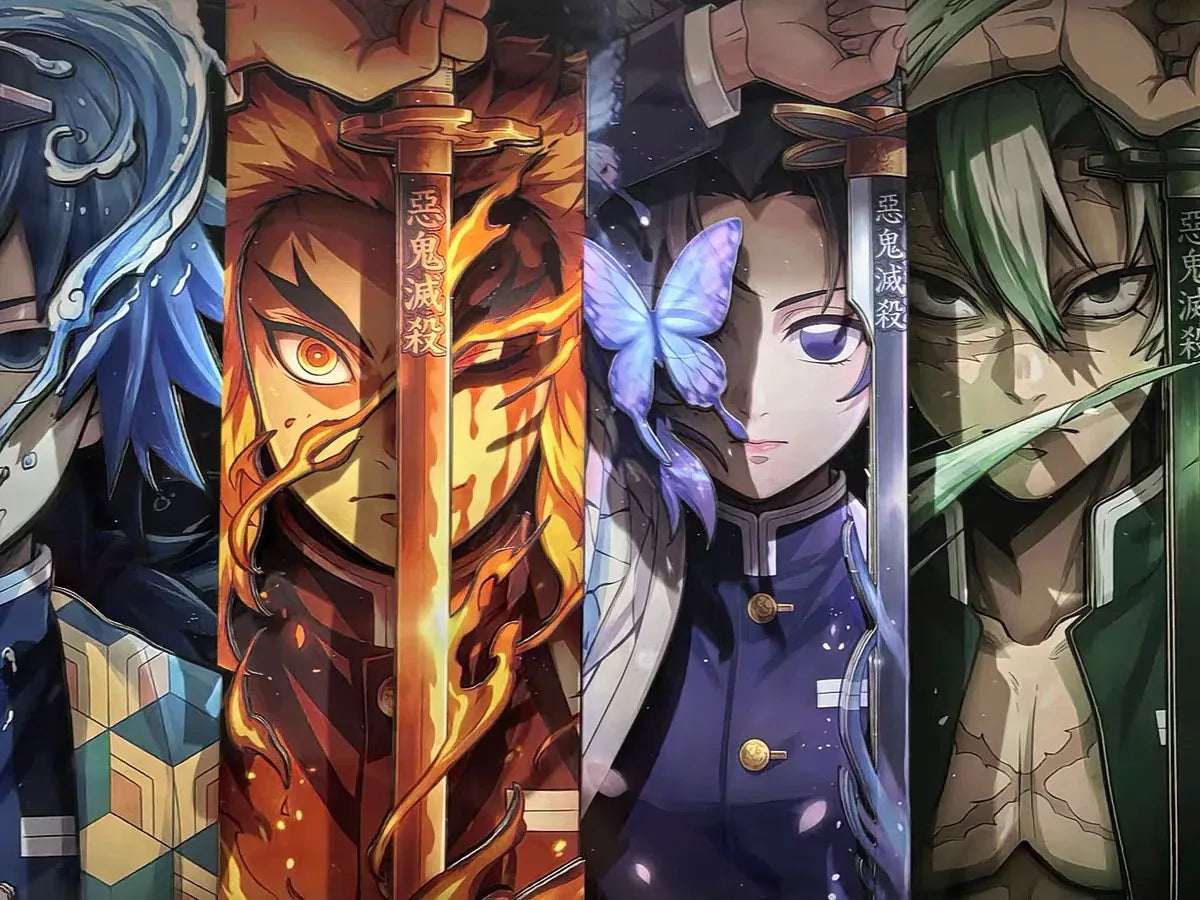 Demon Slayer: The 9 Hashira 3D Stereoscopic Painting - Mikomarastudio