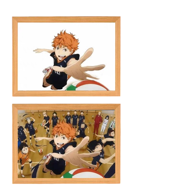 Haikyuu:Shoyo Hinata LED Painting  - A4 Size