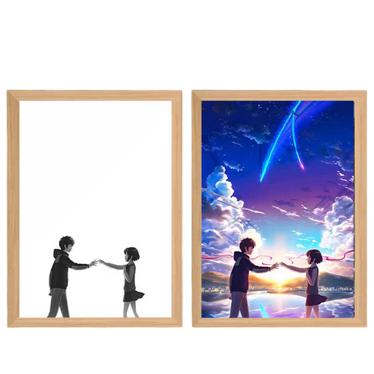 Your name LED Painting  - A4 Size