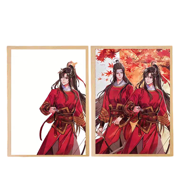 Mo Dao Zu Shi(Grandmaster of Demonic Cultivation) LED Painting 3  - A4 Size