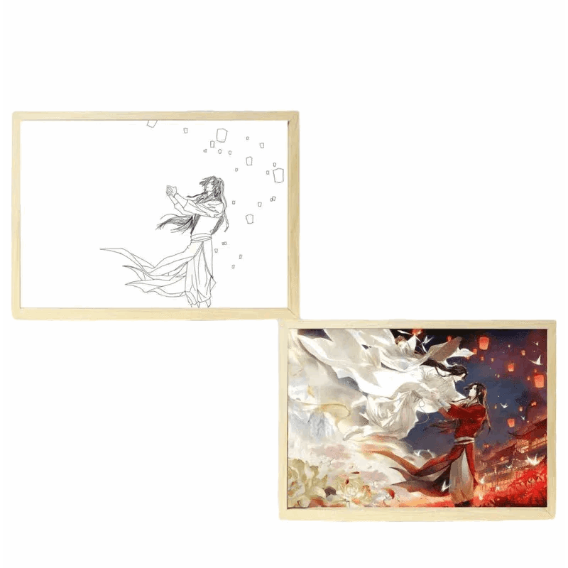 Heaven Official's Blessing LED Painting Lamp - A4 Size - Mikomarastudio