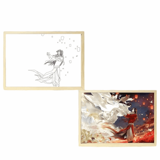 Heaven Official's Blessing LED Painting Lamp - A4 Size - Mikomarastudio