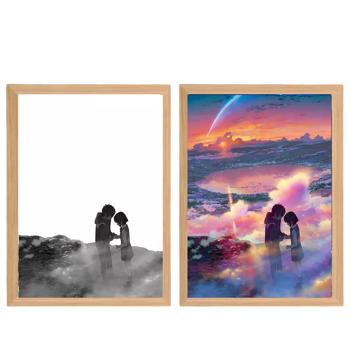 Your Name LED Painting  - A4 Size