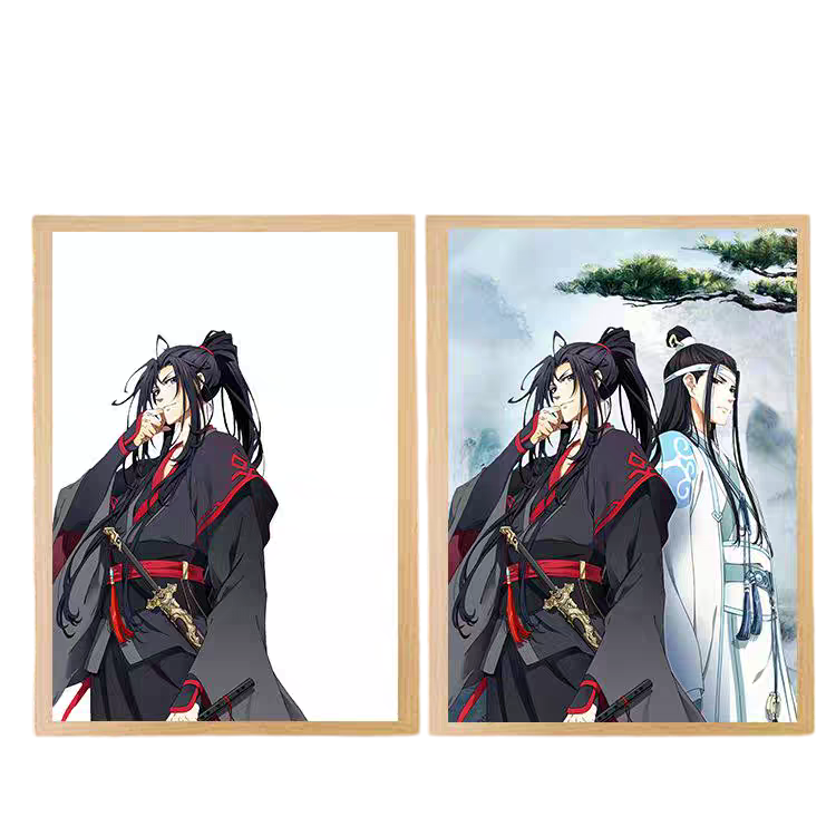 Mo Dao Zu Shi(Grandmaster of Demonic Cultivation) LED Painting 2  - A4 Size