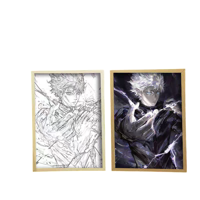 Jujutsu Kaisen: Satoru Gojo LED Painting  - A4 Size