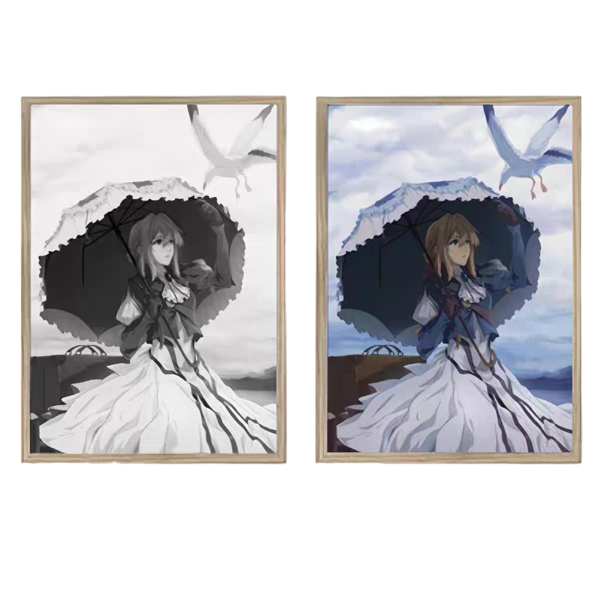 Violet Evergarden LED Painting  - A4 Size