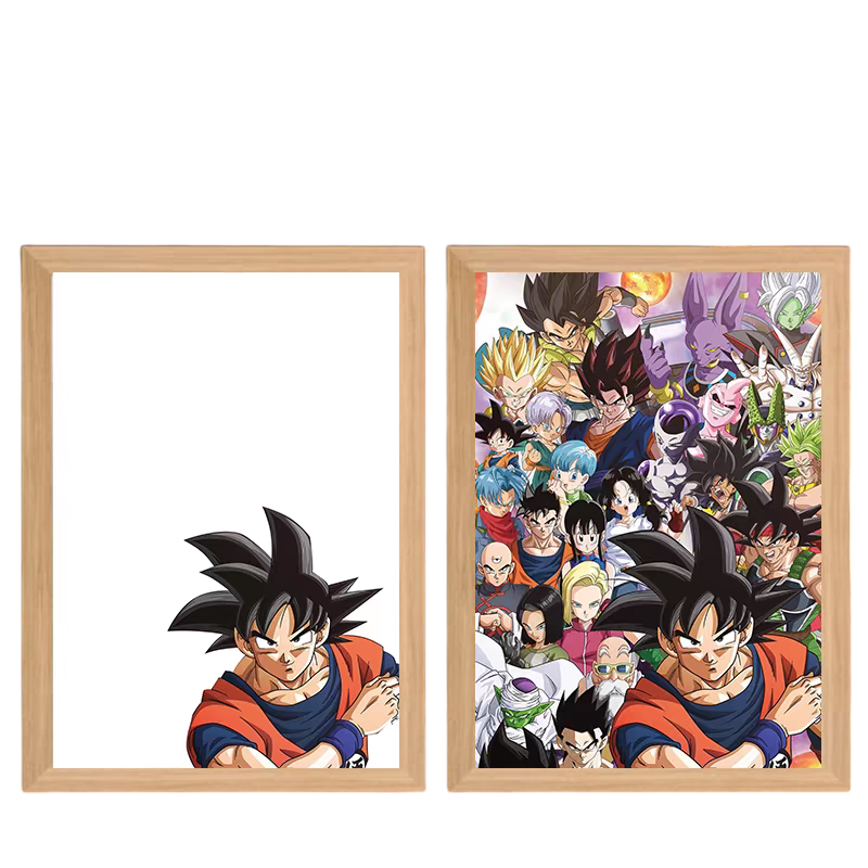 Dragon Ball Z LED Painting  - A4 Size