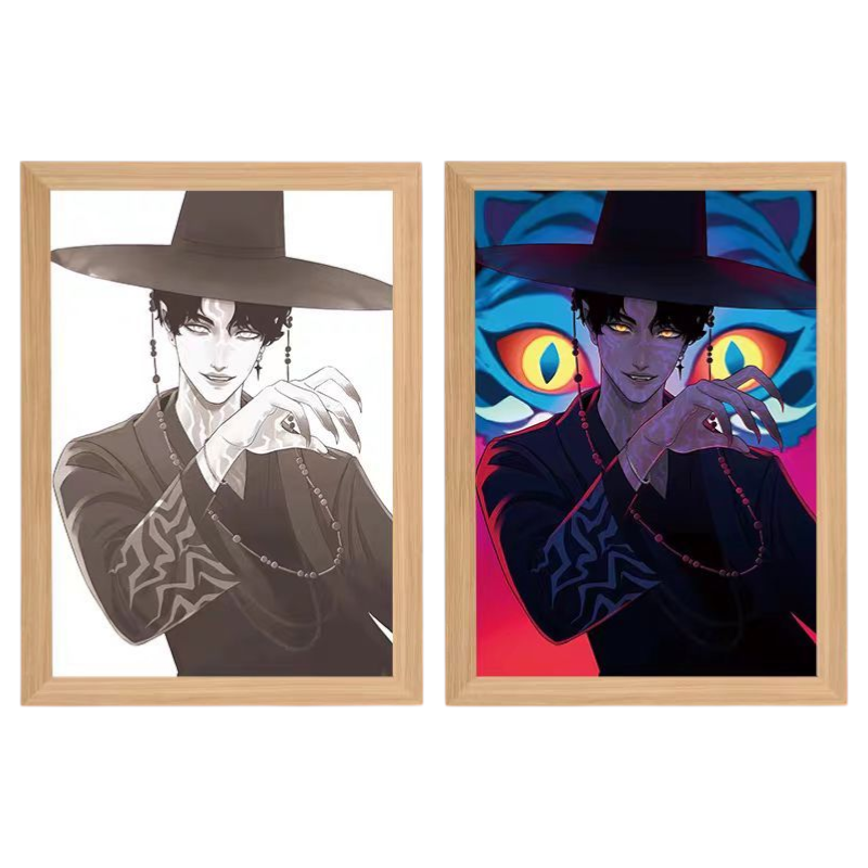 Kpop Demon Hunters: Jinu LED Painting Lamp - A4 Size