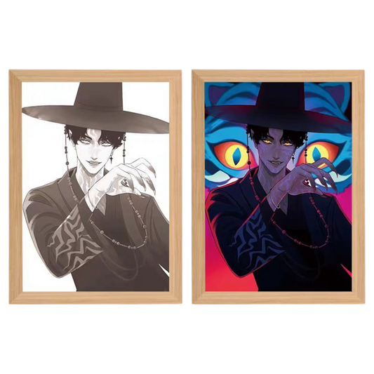 Kpop Demon Hunters: Jinu LED Painting Lamp - A4 Size