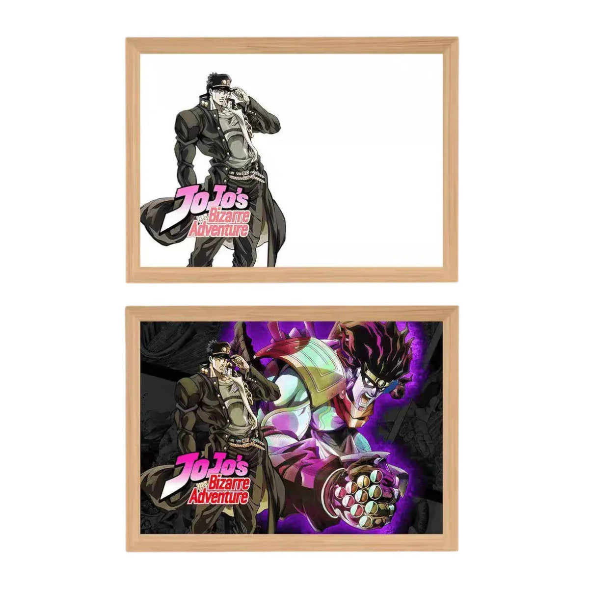 Jojo's Bizzare Adventure LED Painting Lamp A4-Size - Mikomarastudio