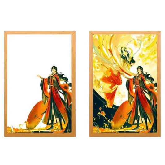 Heaven's Official Blessing LED Painting  - A4 Size