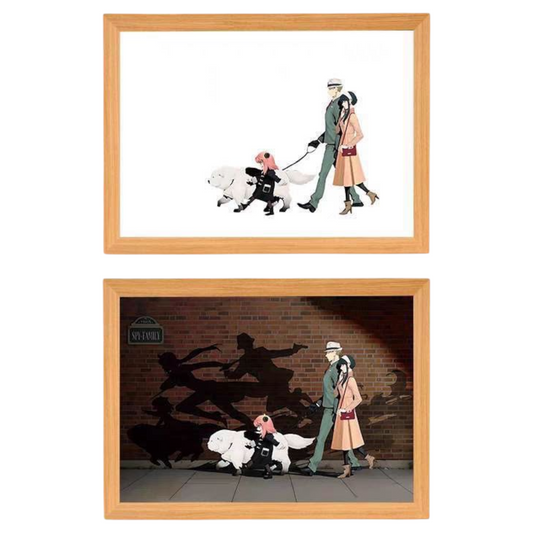Spy x Family LED Painting - A4 Size