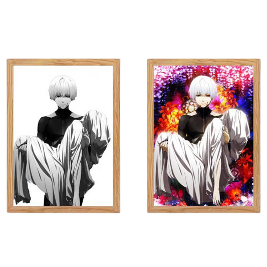 Tokyo Ghoul LED Painting  - A4 Size