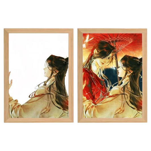 Heaven Official's Blessing LED Painting 4  - A4 Size