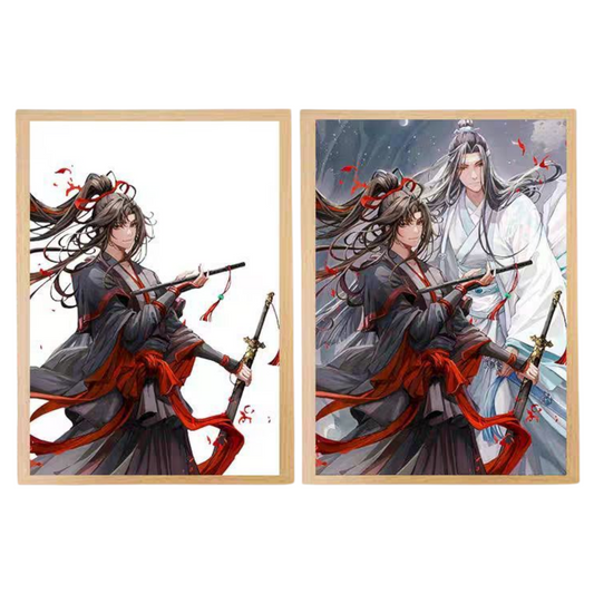Mo Dao Zu Shi(Grandmaster of Demonic Cultivation) LED Painting  - A4 Size