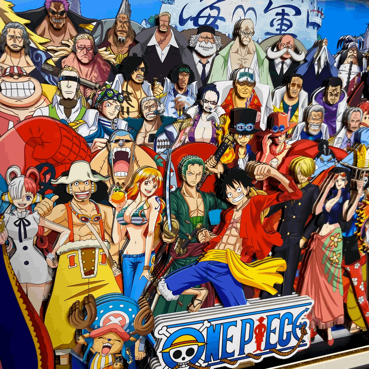 One Piece 3D Stereoscopic Painting