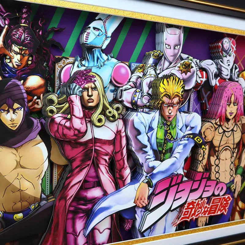 Jojo's Bizzare Adventure 3D Stereoscopic Painting - Mikomarastudio