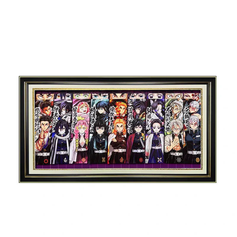 Demon Slayer: The 9 Hashira 3D Stereoscopic Painting - Mikomarastudio