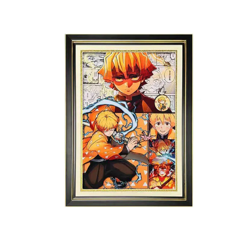 Demon Slayer: Zenitsu Agatsuma 3D Stereoscopic Painting - Mikomarastudio