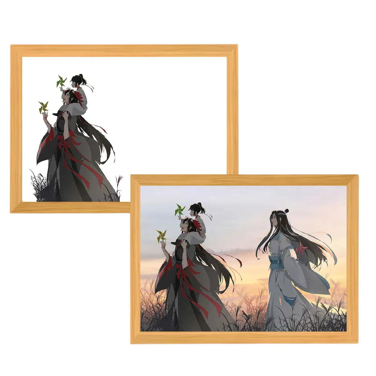 Mo Dao Zu Shi(Grandmaster of Demonic Cultivation) LED Painting Lamp - A4 Size - Mikomarastudio