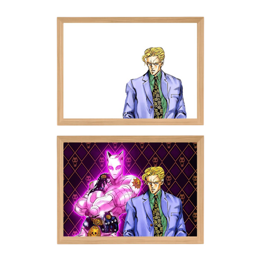 JoJo's Bizarre Adventure: Yoshikage Kira LED Painting Lamp - A4 Size