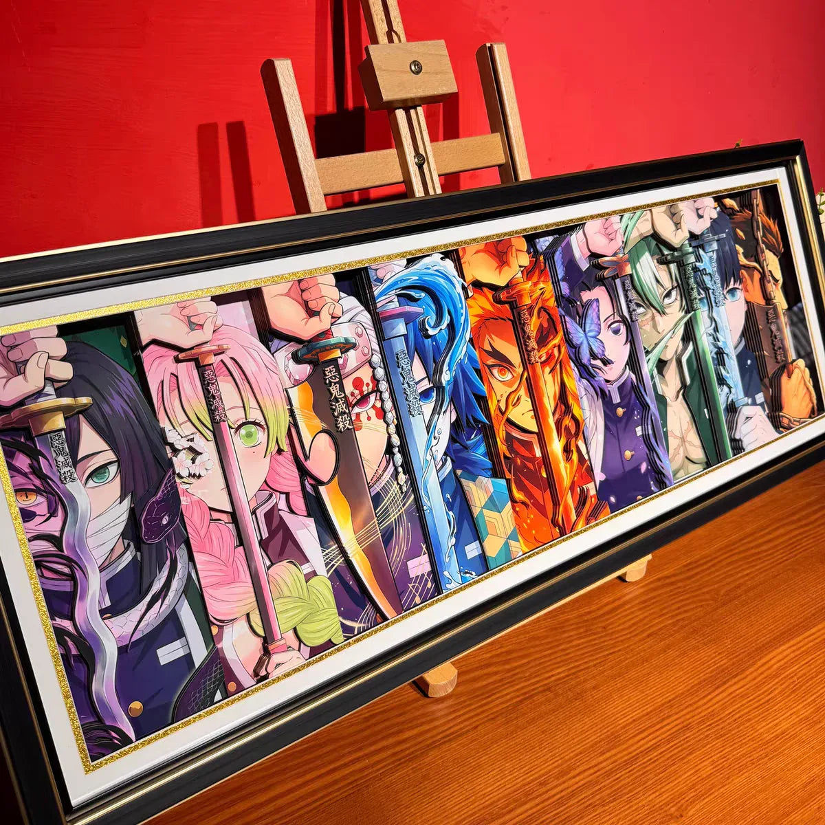 Demon Slayer: The 9 Hashira 3D Stereoscopic Painting - Mikomarastudio
