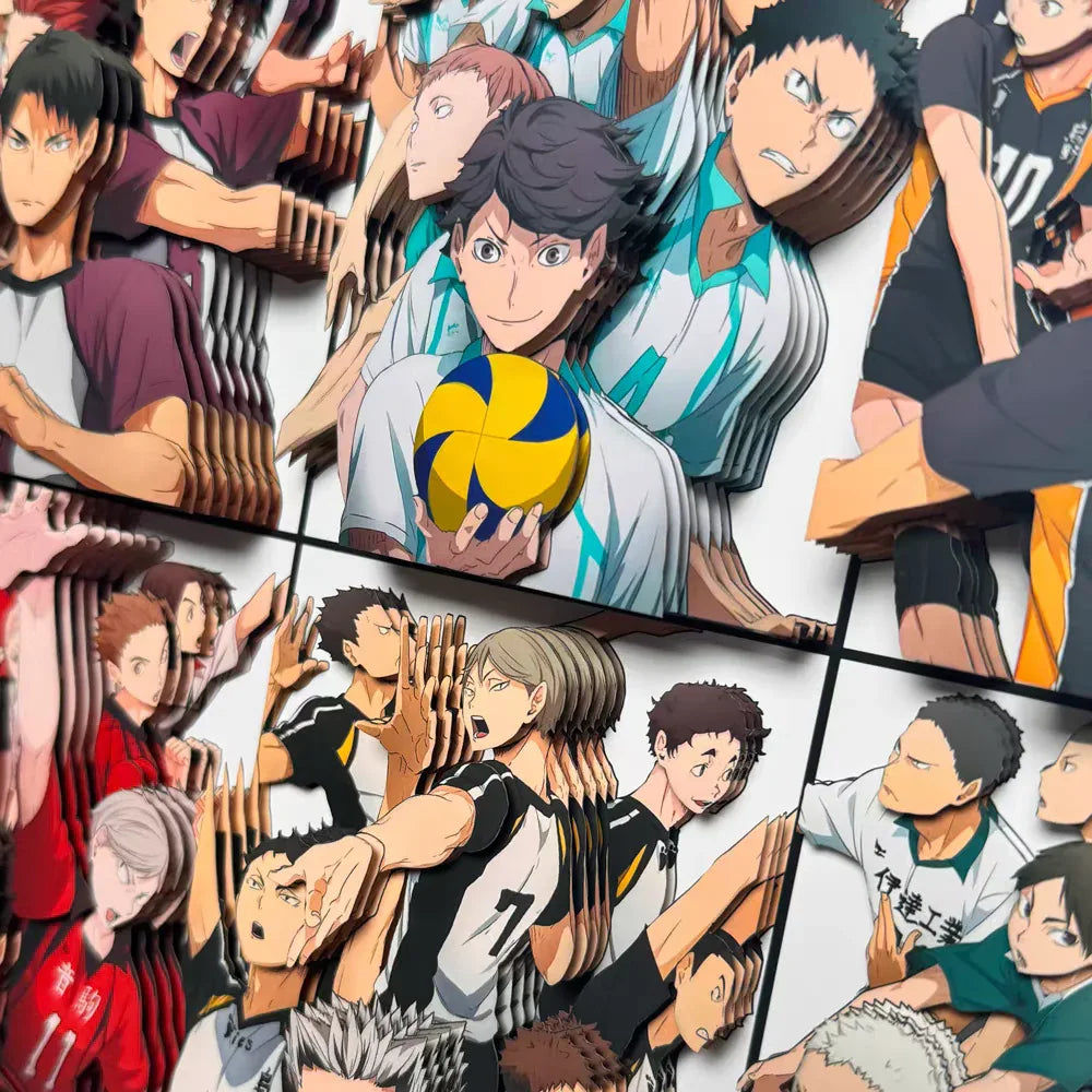 Haikyuu 3D Stereoscopic Painting - Mikomarastudio