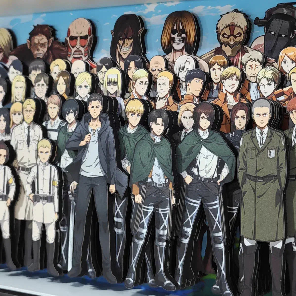 Attack on Titan 3D Stereoscopic Painting - Mikomarastudio