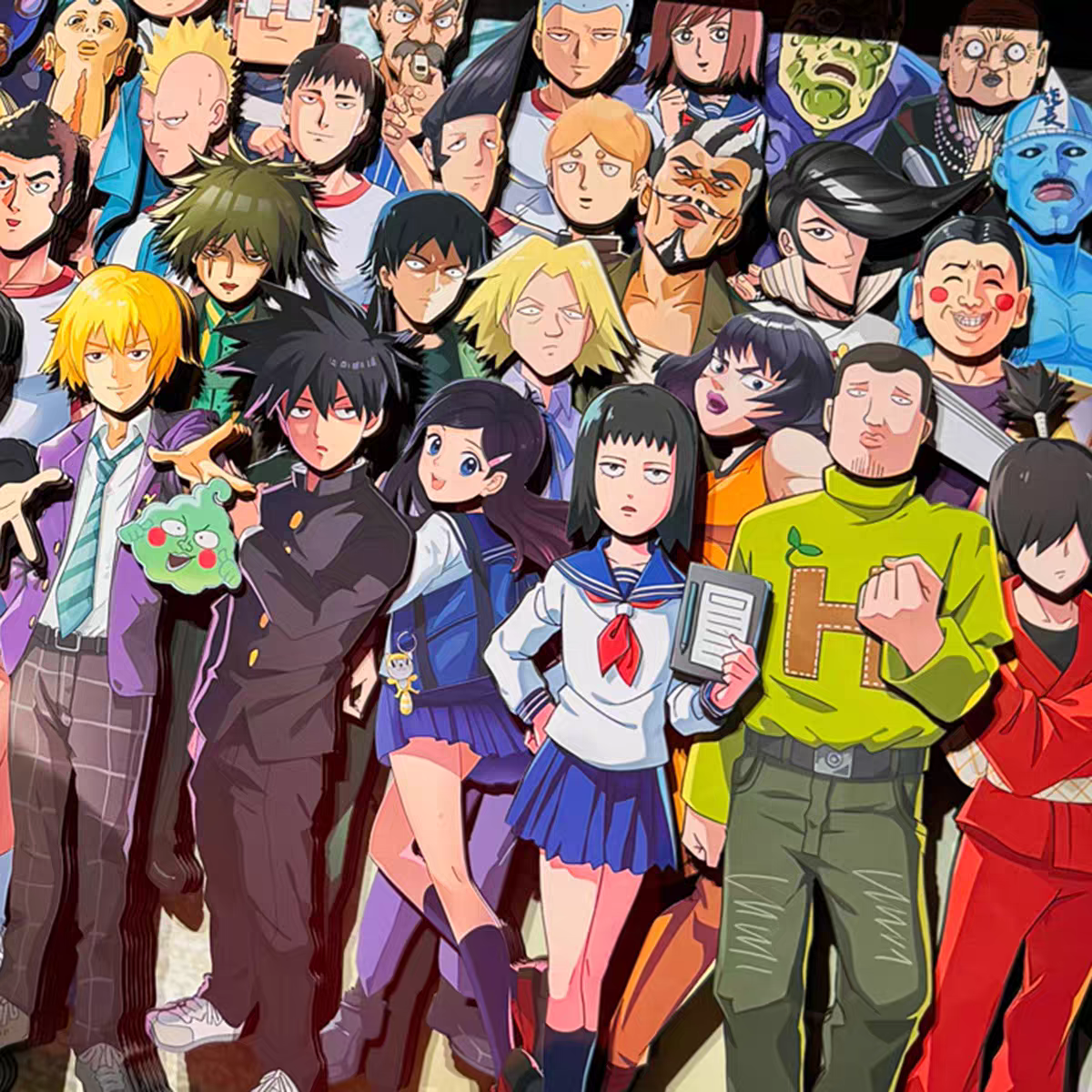 Mob Psycho 100 3D Stereoscopic Painting
